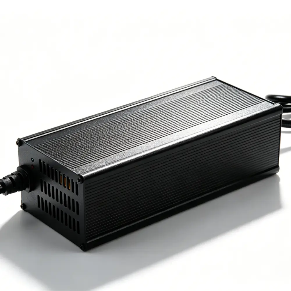 Tedgix K4S Sport 819W battery charger with vented aluminum housing for high-capacity batteries
