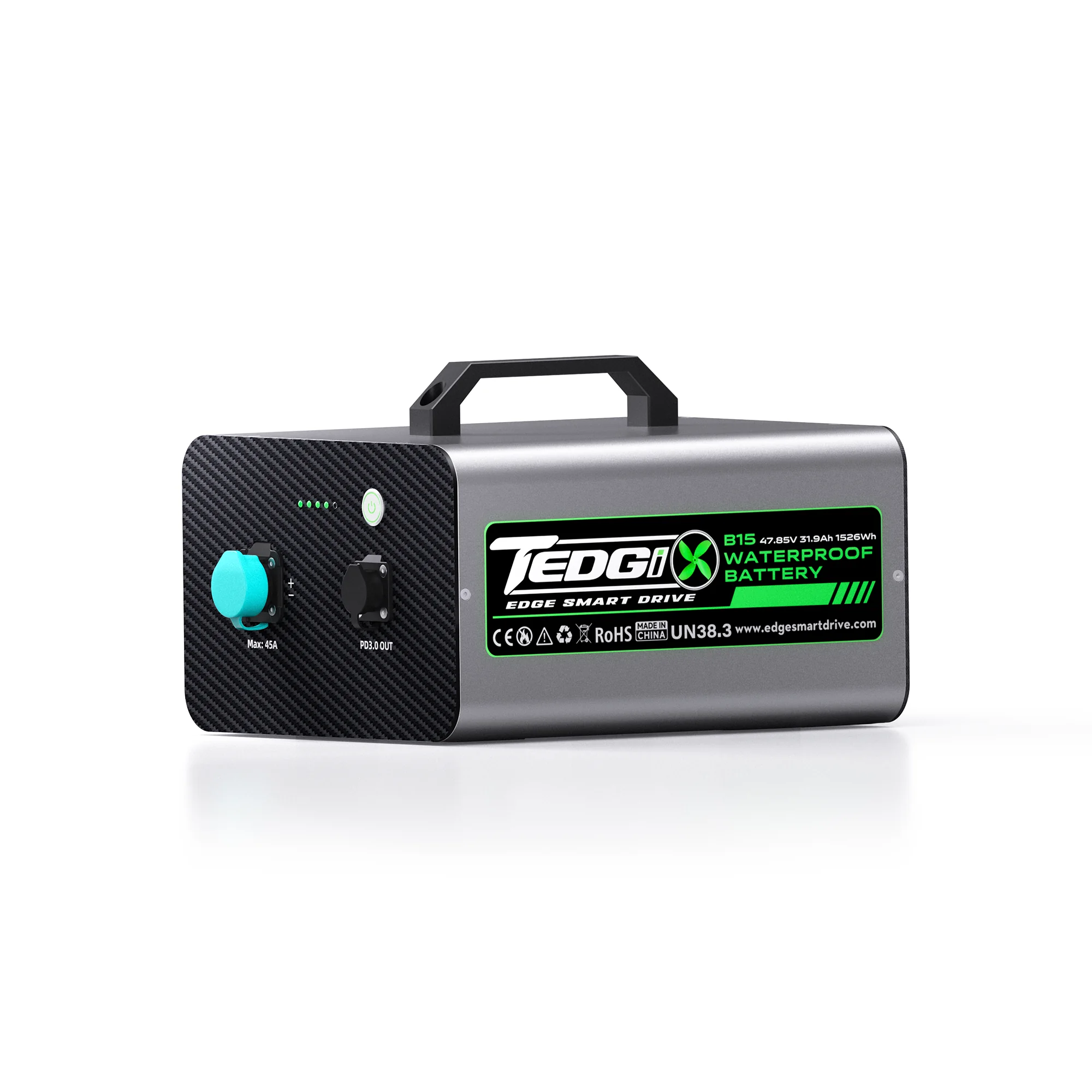 Tedgix K4S Sport B15 waterproof battery pack for performance water propulsion.