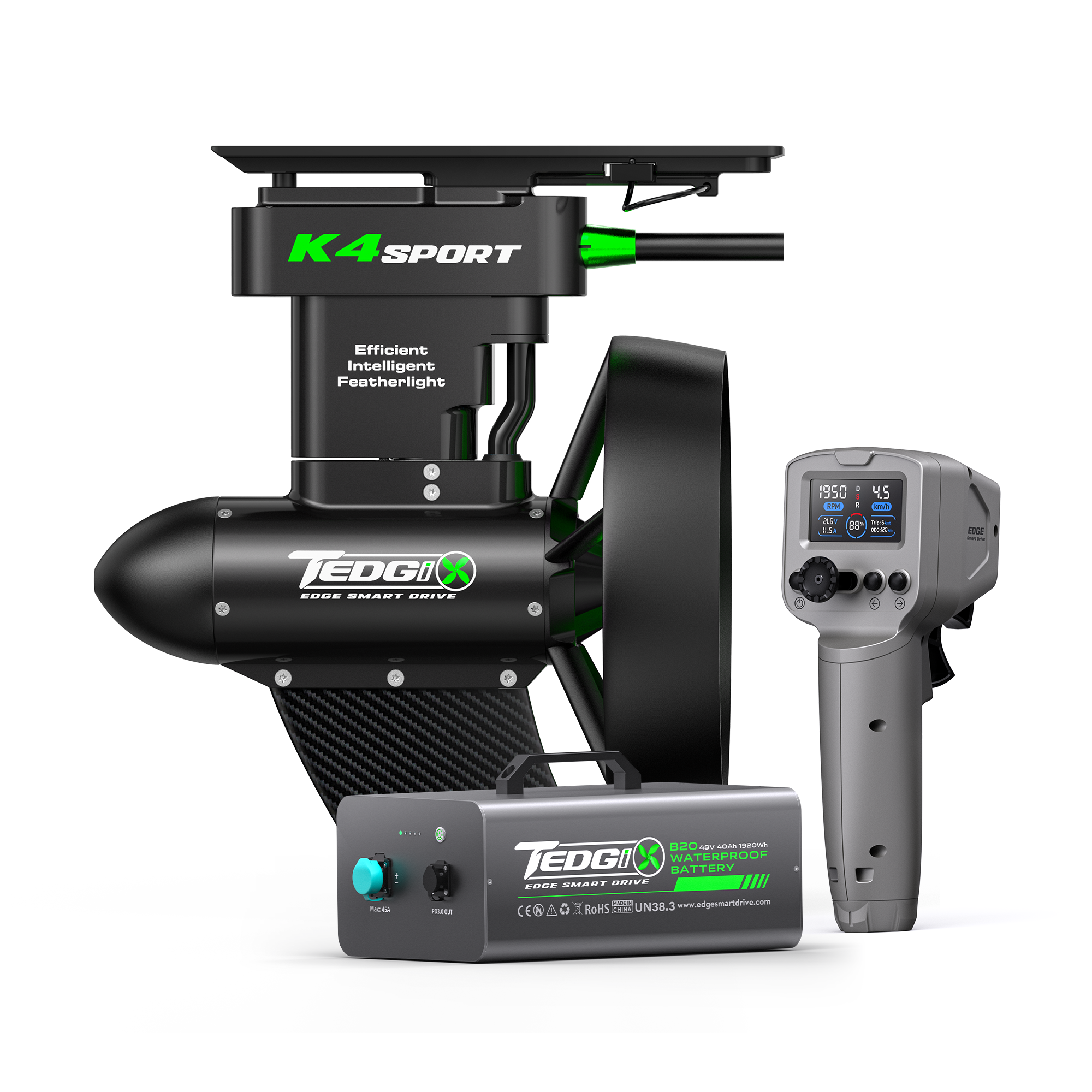 Tedgix K4S Sport Electric SUP & Kayak Motor with Wireless Remote（Pre-order） - edgesmartdrive
