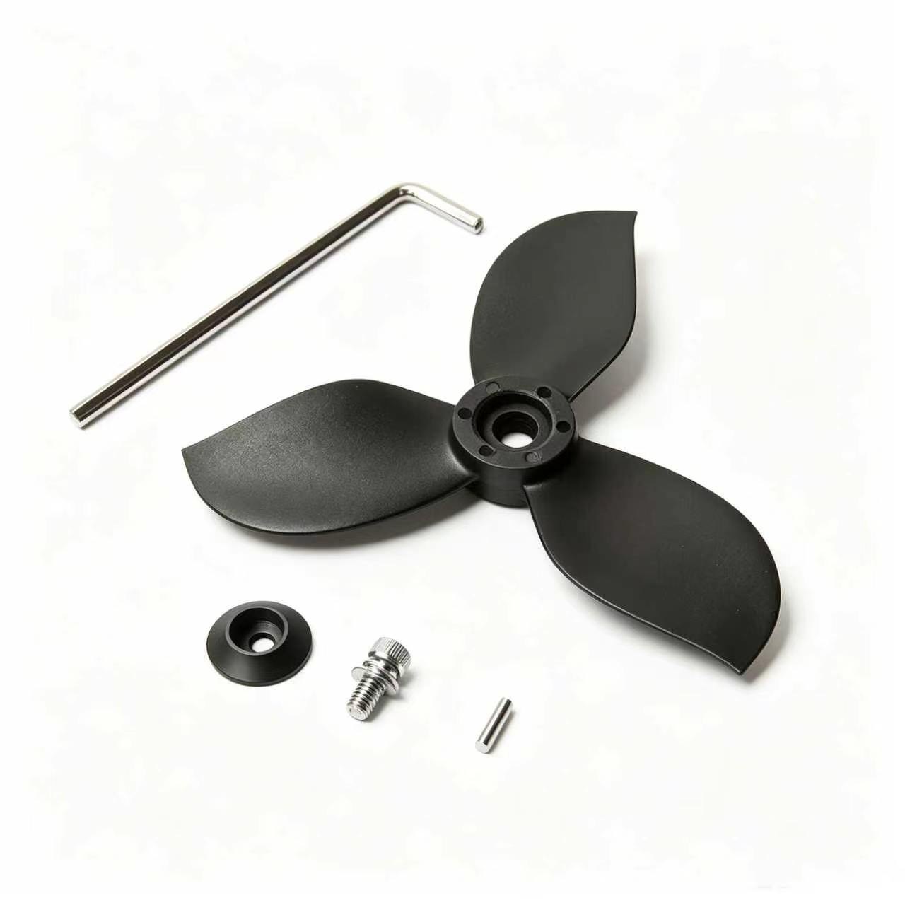 Spare propeller set for EDGE K4 electric fin with installation tools and fixing pins included.