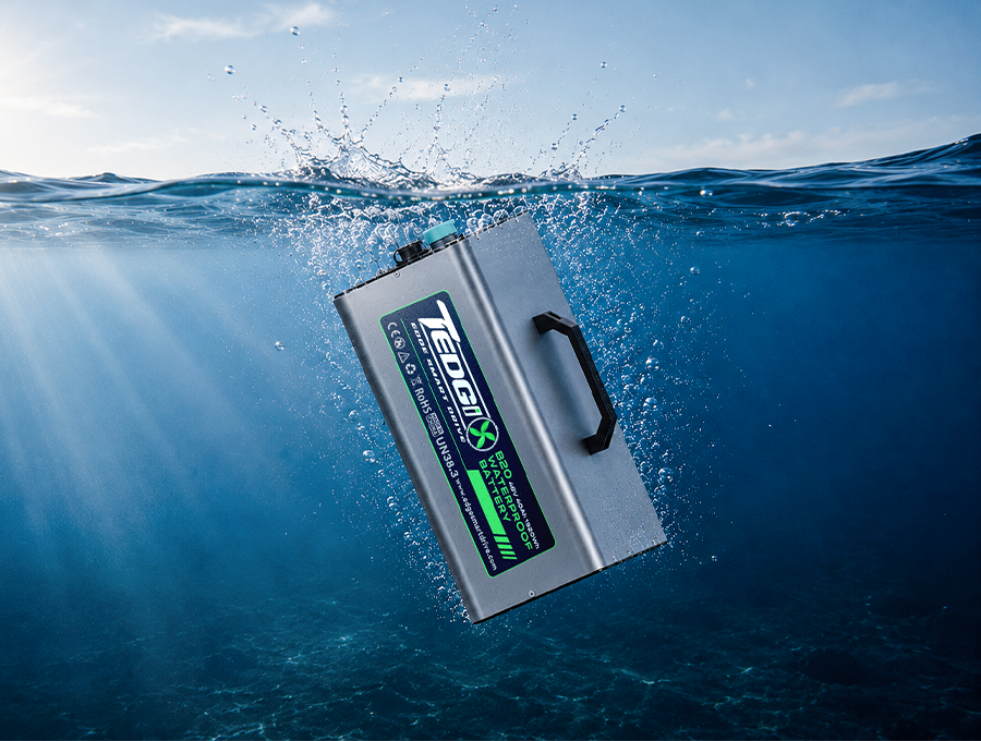 Tedgix K4S Sport dustproof and waterproof battery suitable for use in seawater