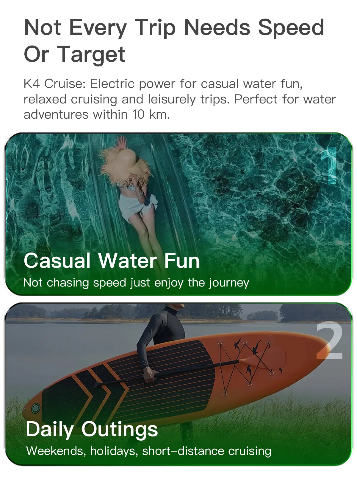 K4 Cruise casual water fun and daily outings