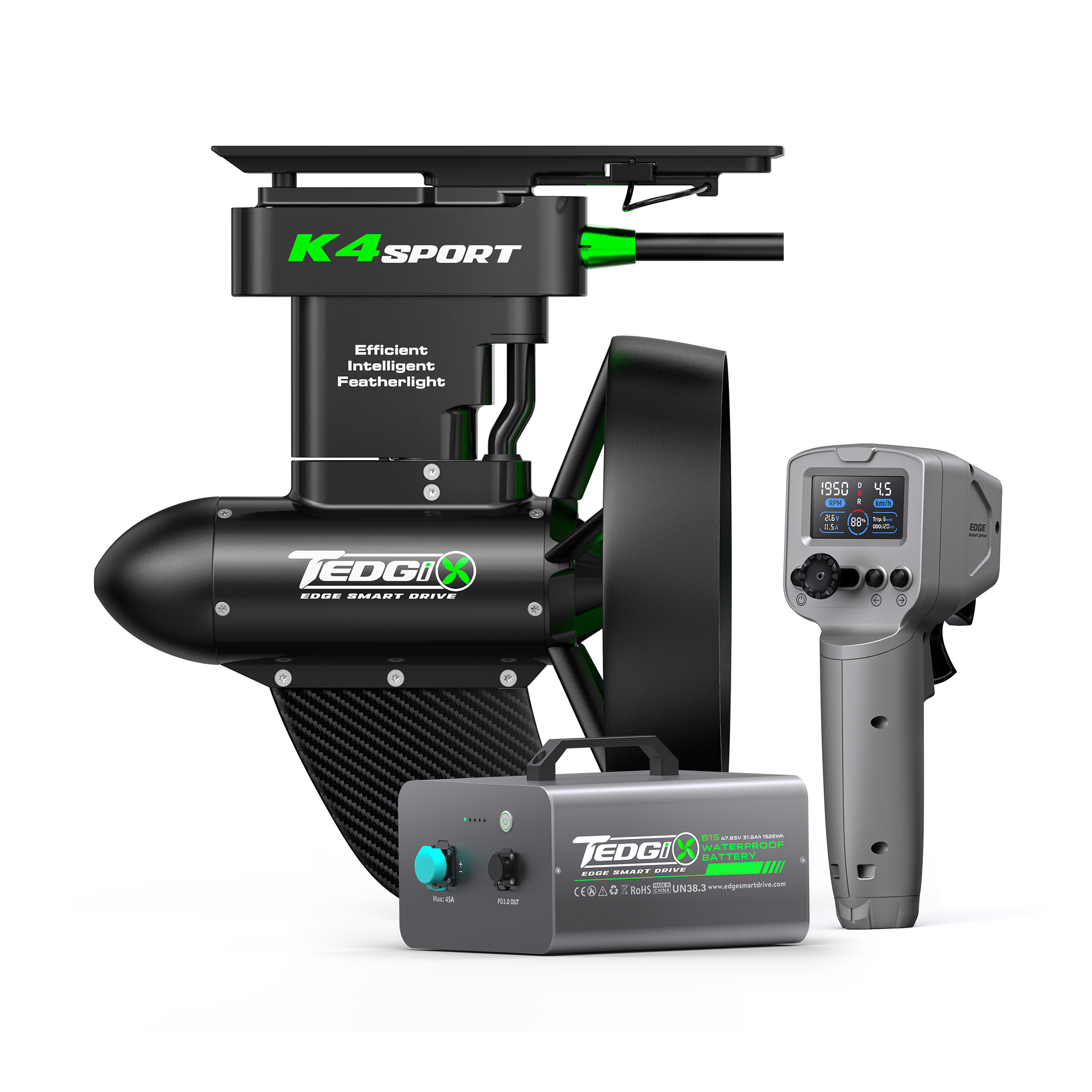 Tedgix K4S Sport Electric SUP & Kayak Motor with Wireless Remote（Pre-order） - edgesmartdrive
