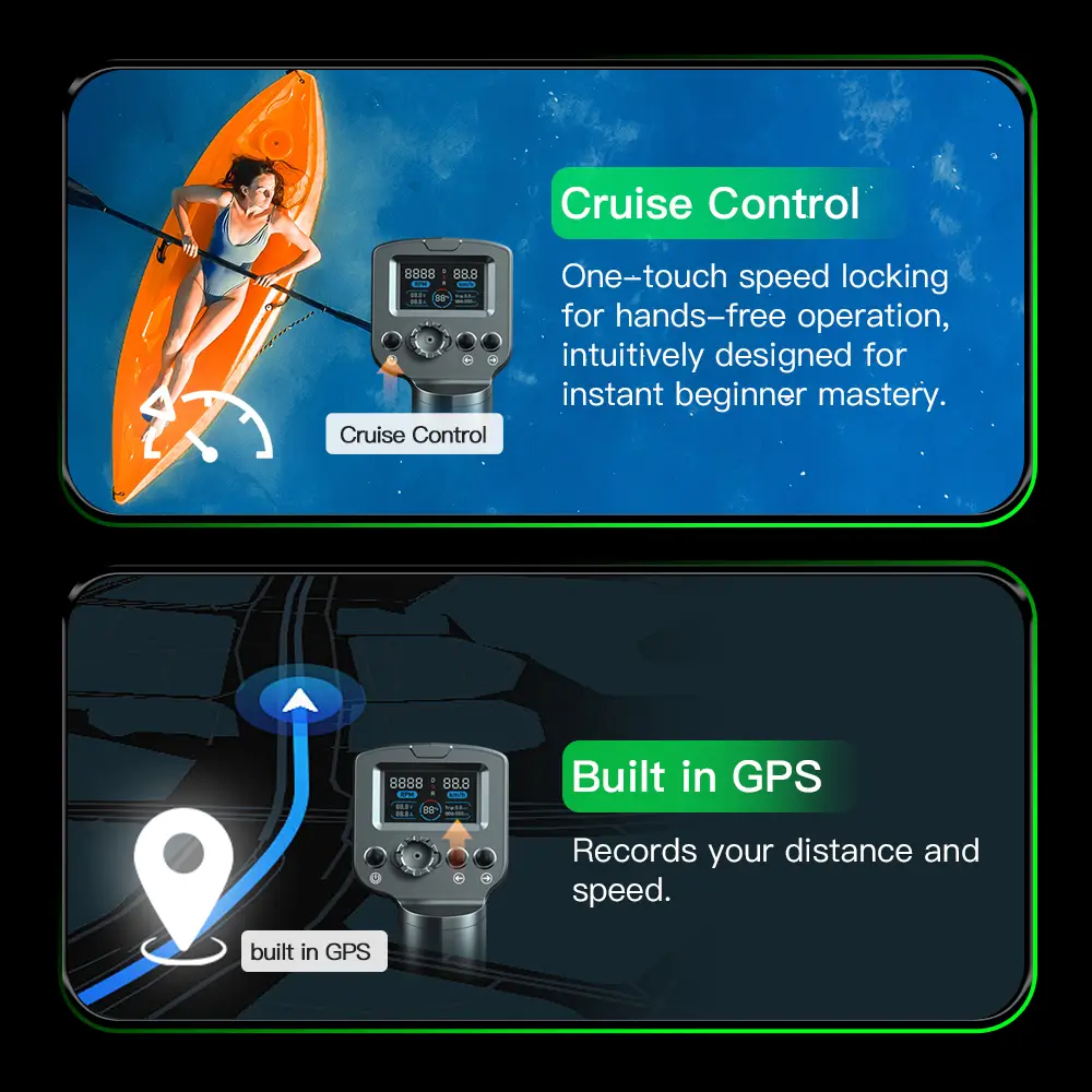K4C Cruise remote features cruise control and built-in GPS for speed locking and ride tracking