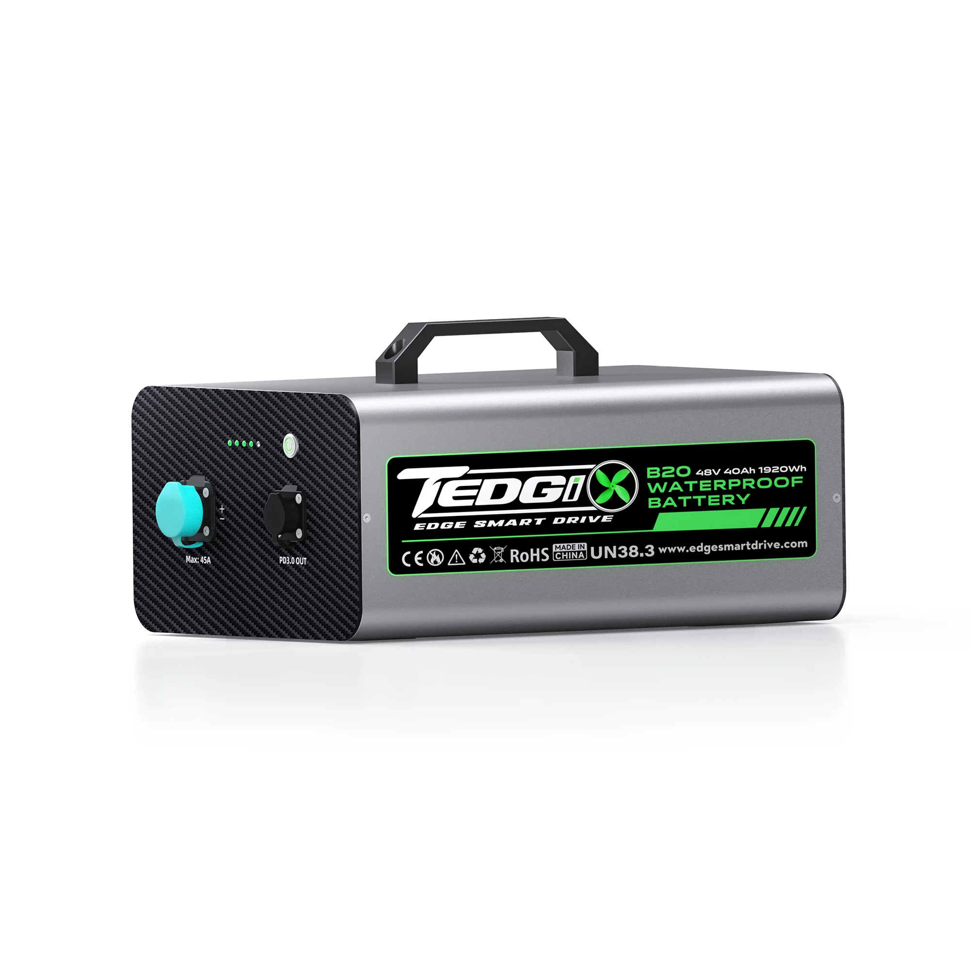Tedgix K4S Sport B20 waterproof battery pack for performance water propulsion.