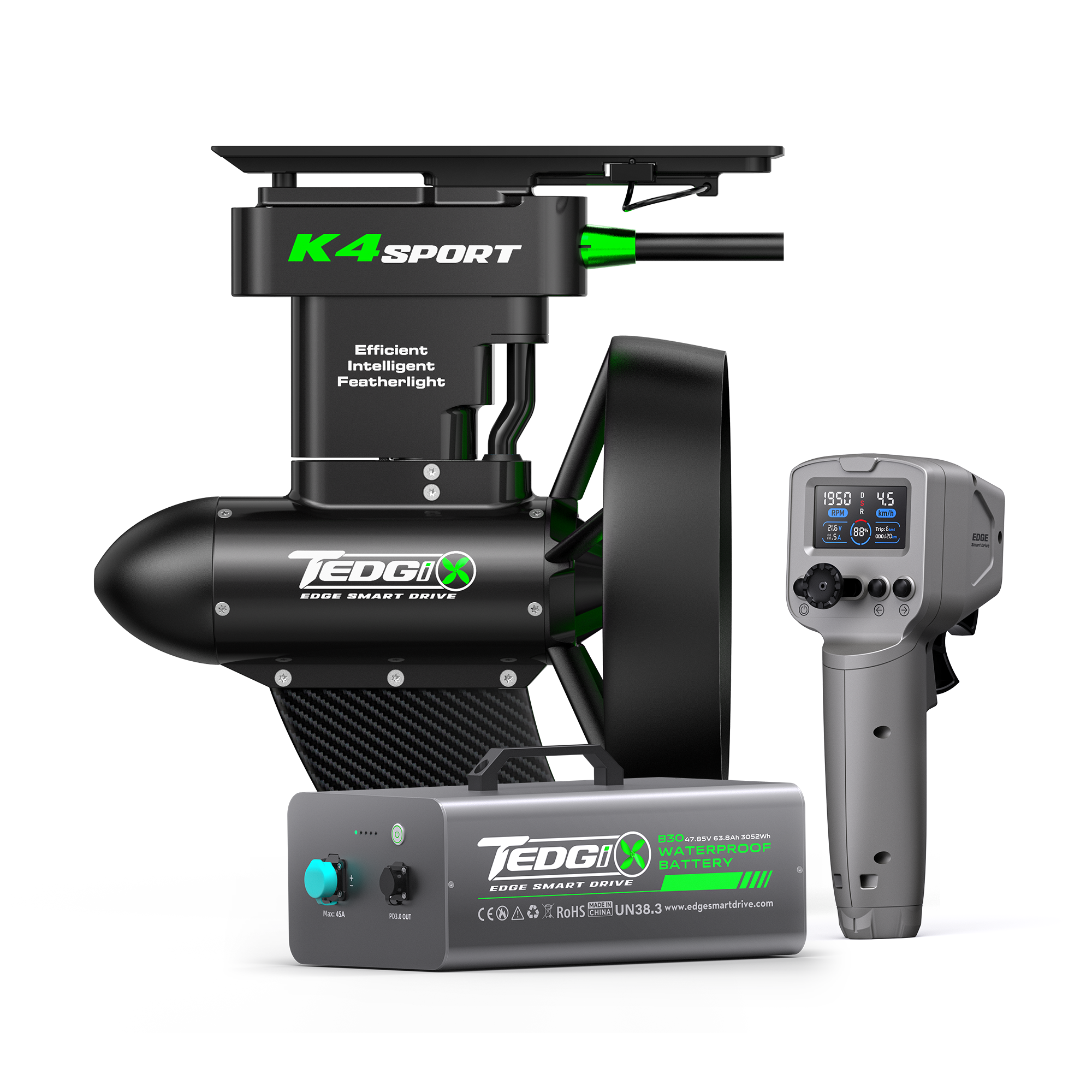 Tedgix K4S Sport Electric SUP & Kayak Motor with Wireless Remote（Pre-order） - edgesmartdrive