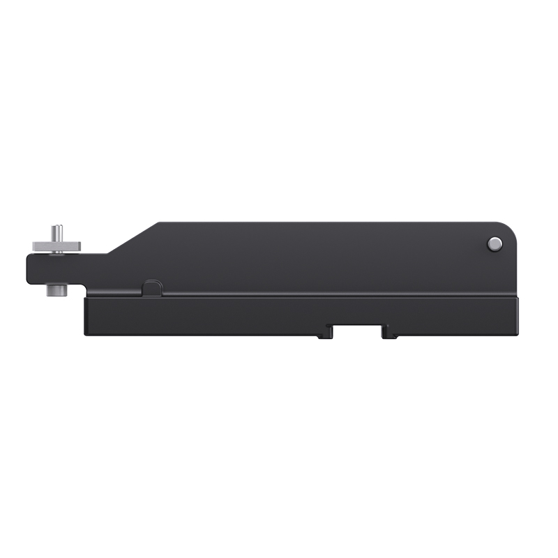 Side profile of the TEDGIX bolt-on motor adapter, featuring a low-drag design that minimizes water resistance on hard-shell boats.