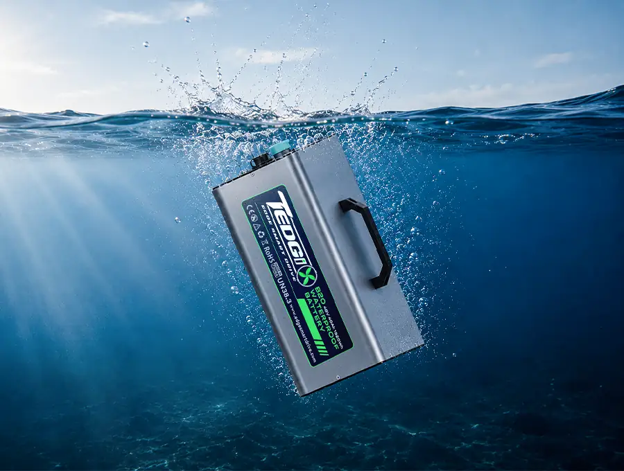 Tedgix K4S Sport dustproof and waterproof battery suitable for use in seawater