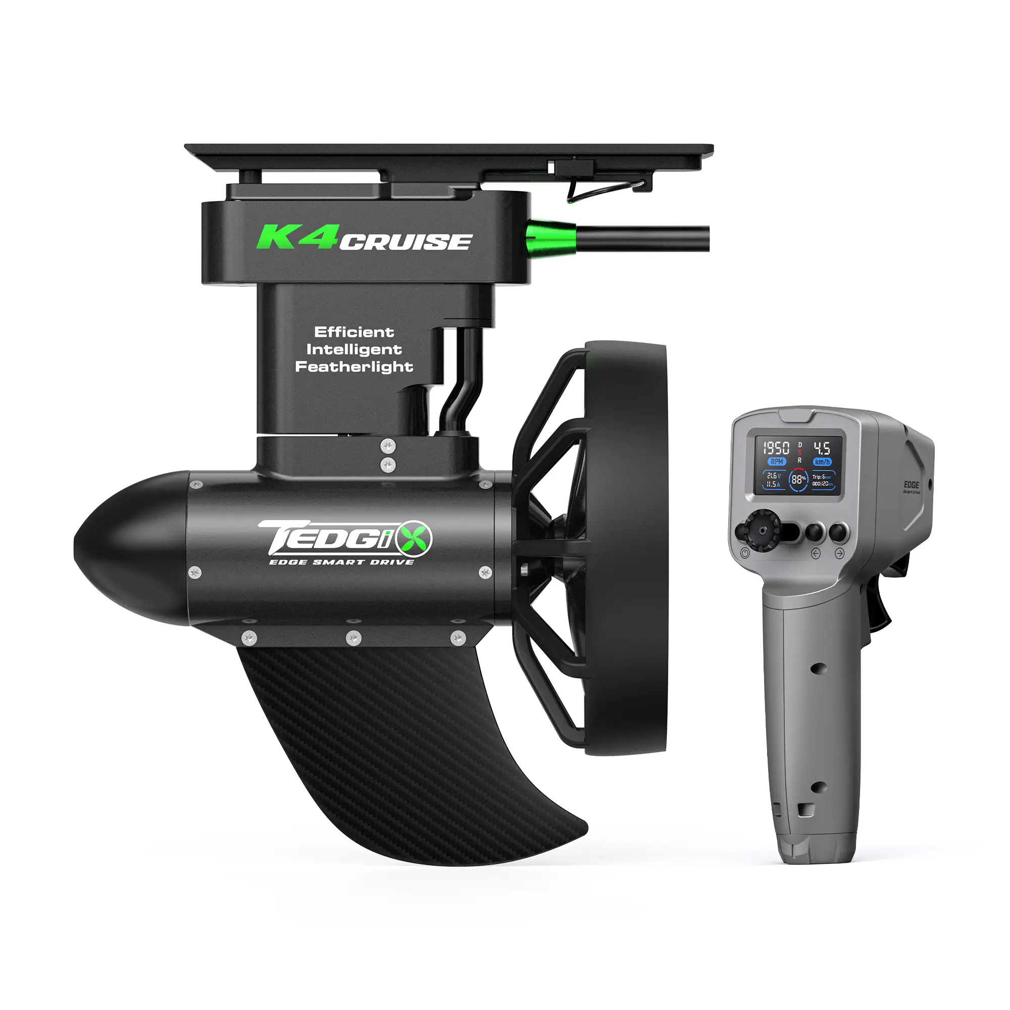 K4C Cruise electric SUP and kayak motor with wireless remote control
