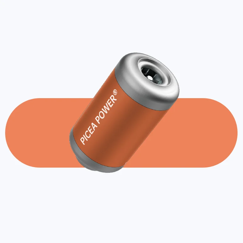 TEDGIX TurboBean mini air pump in burnt orange anodized aluminum finish.