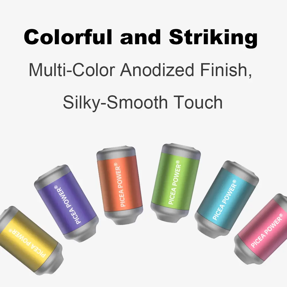 TEDGIX TurboBean air pumps shown in multiple colorful anodized finishes including purple, orange, green, and blue.