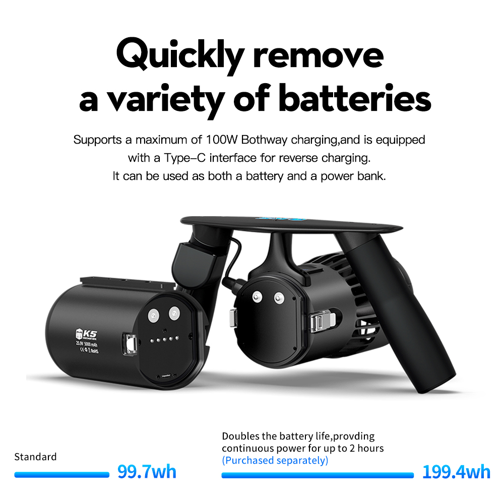 EDGE SMART DRIVE K5 Underwater Scooter Battery Pack